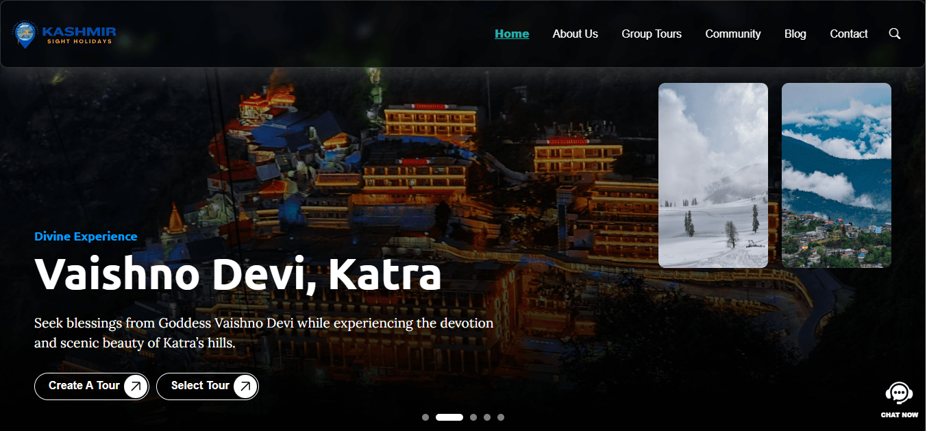 Kashmir Travek Booking website